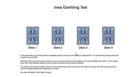 que es gambling|iowa gambling test.